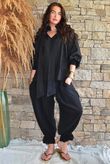 Larc Poet Blouse Black